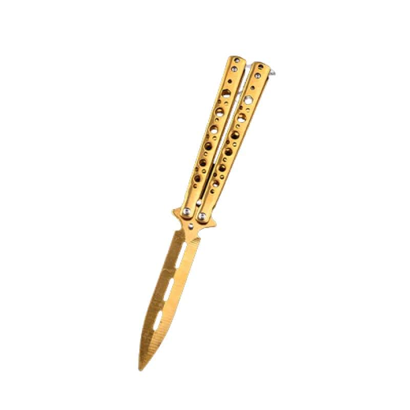 Butterfly Kniv Balisong Kniv Guld