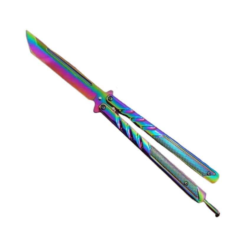 Butterfly Kniv Balisong Regnbue