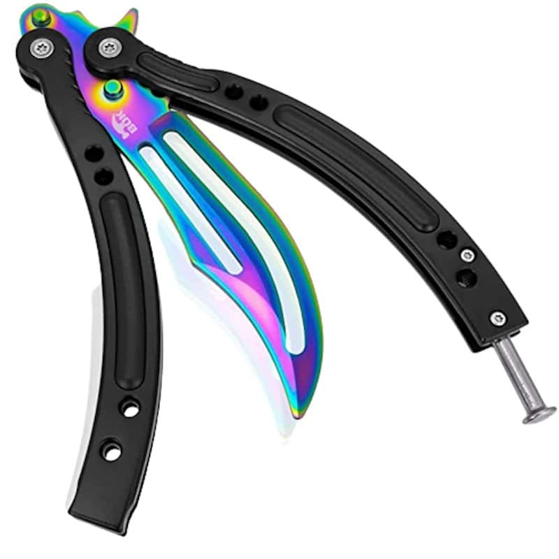 Butterfly Kniv Balisong Regnbue